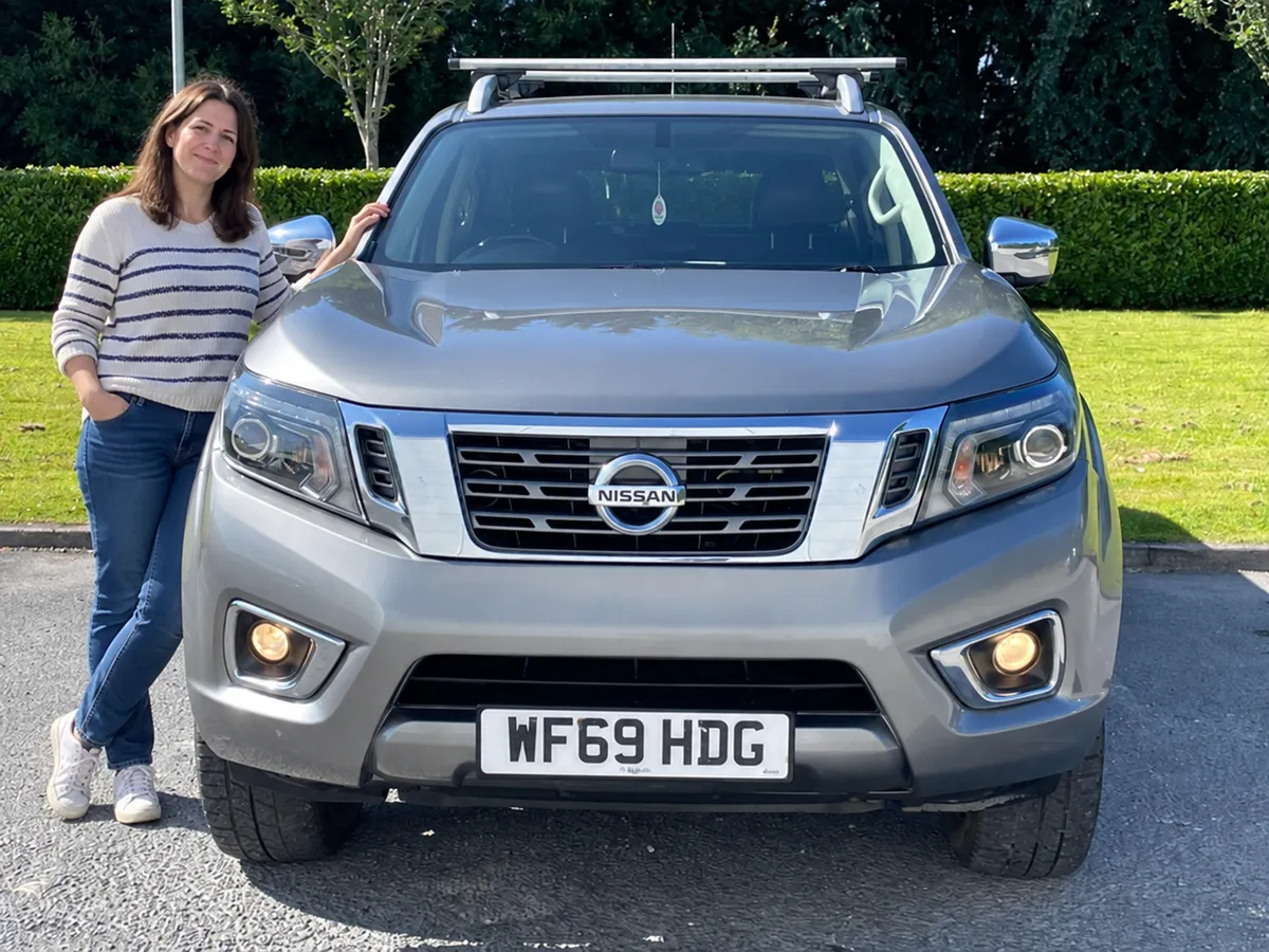 Anna's car on delivery day