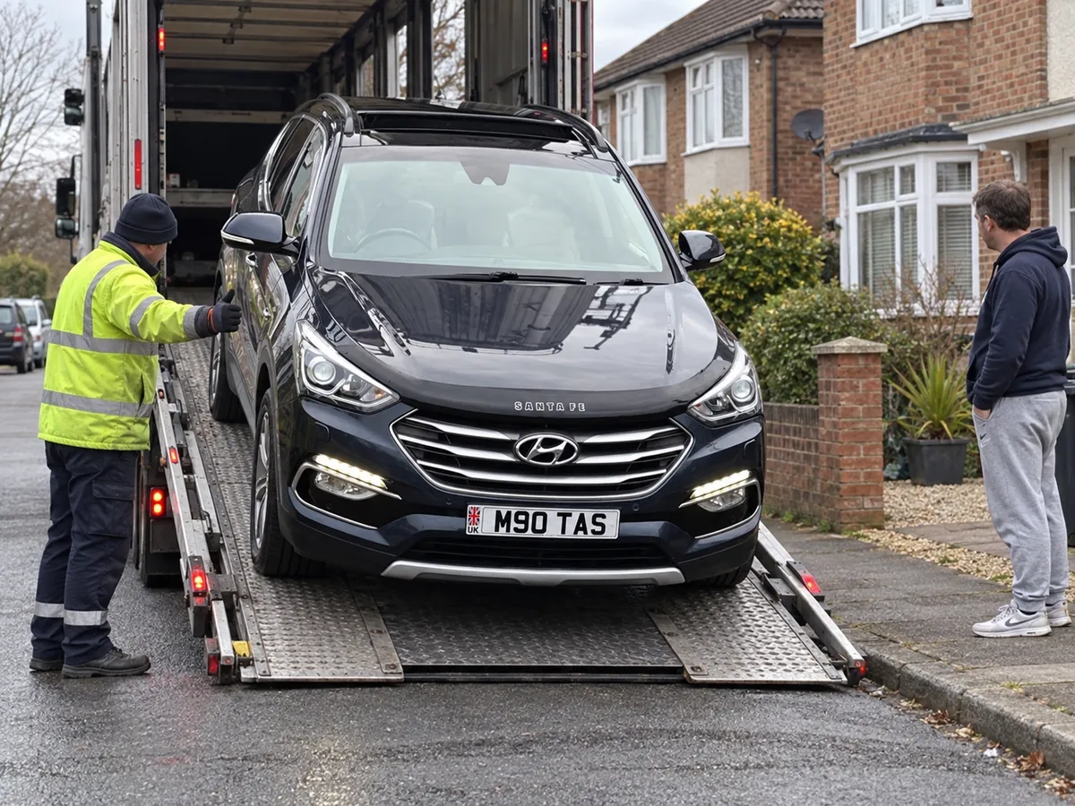 Thendai's car on delivery day